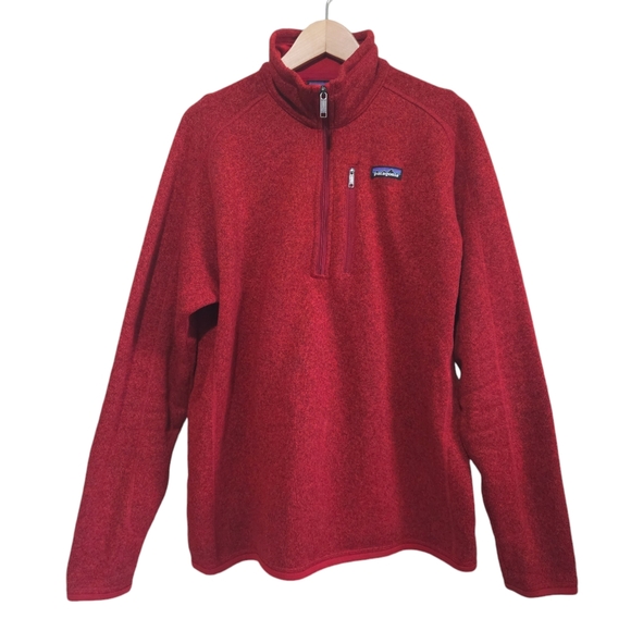 Patagonia Other - Patagonia Men's 1/4 Zip Better Sweater Pull-Over in Molten Lava Red